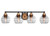 Toltec Lighting - 3424-MBBR-5110 - Four Light Bath Bar - Paramount - Matte Black & Brass