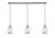 Toltec Lighting - 36-BN-4165 - Three Light Linear Pendalier - Any - Brushed Nickel