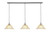 Toltec Lighting - 36-BN-730 - Three Light Linear Pendalier - Any - Brushed Nickel