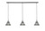 Toltec Lighting - 36-BN-9105 - Three Light Linear Pendalier - Any - Brushed Nickel