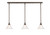 Toltec Lighting - 36-BRZ-751 - Three Light Linear Pendalier - Any - Bronze