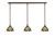 Toltec Lighting - 36-BRZ-9945 - Three Light Linear Pendalier - Any - Bronze