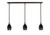 Toltec Lighting - 36-DG-426 - Three Light Linear Pendalier - Any - Dark Granite