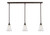 Toltec Lighting - 36-DG-721 - Three Light Linear Pendalier - Any - Dark Granite
