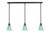 Toltec Lighting - 36-DG-725 - Three Light Linear Pendalier - Any - Dark Granite
