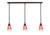 Toltec Lighting - 36-DG-726 - Three Light Mini Pendant - Any - Dark Granite