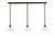 Toltec Lighting - 36-DG-755 - Three Light Linear Pendalier - Any - Dark Granite