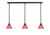 Toltec Lighting - 36-DG-756 - Three Light Linear Pendalier - Any - Dark Granite