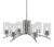 Toltec Lighting - 3706-GP-300 - Six Light Chandelier - Kurve - Graphite