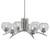 Toltec Lighting - 3706-GP-4102 - Six Light Chandelier - Kurve - Graphite