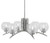 Toltec Lighting - 3706-GP-5110 - Six Light Chandelier - Kurve - Graphite