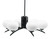 Toltec Lighting - 3706-MB-212 - Six Light Chandelier - Kurve - Matte Black