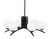 Toltec Lighting - 3706-MB-4101 - Six Light Chandelier - Kurve - Matte Black