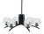 Toltec Lighting - 3706-MB-4102 - Six Light Chandelier - Kurve - Matte Black