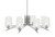 Toltec Lighting - 3708-GP-4250 - Eight Light Chandelier - Kurve - Graphite