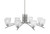 Toltec Lighting - 3708-GP-500 - Eight Light Chandelier - Kurve - Graphite