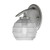Toltec Lighting - 3720-GP-5110 - One Light Wall Sconce - Kurve - Graphite