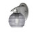 Toltec Lighting - 3720-GP-5112 - One Light Wall Sconce - Kurve - Graphite