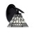 Toltec Lighting - 3720-MB-9105 - One Light Wall Sconce - Kurve - Matte Black