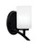 Toltec Lighting - 3721-MB-3001 - One Light Wall Sconce - Kurve - Matte Black