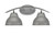 Toltec Lighting - 3722-GP-427-GP - Two Light Bath Bar - Kurve - Graphite