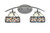 Toltec Lighting - 3722-GP-9485 - Two Light Bath Bar - Kurve - Graphite