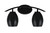 Toltec Lighting - 3722-MB-426-MB - Two Light Bath Bar - Kurve - Matte Black