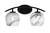 Toltec Lighting - 3722-MB-4819 - Two Light Bath Bar - Kurve - Matte Black