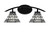 Toltec Lighting - 3722-MB-9105 - Two Light Bath Bar - Kurve - Matte Black