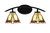 Toltec Lighting - 3722-MB-9345 - Two Light Bath Bar - Kurve - Matte Black