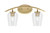 Toltec Lighting - 3722-NAB-210 - Two Light Bath Bar - Kurve - New Age Brass