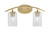 Toltec Lighting - 3722-NAB-3002 - Two Light Bath Bar - Kurve - New Age Brass