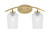 Toltec Lighting - 3722-NAB-4250 - Two Light Bath Bar - Kurve - New Age Brass