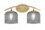 Toltec Lighting - 3722-NAB-4612 - Two Light Bath Bar - Kurve - New Age Brass