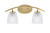 Toltec Lighting - 3722-NAB-500 - Two Light Bath Bar - Kurve - New Age Brass