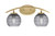 Toltec Lighting - 3722-NAB-5112 - Two Light Bath Bar - Kurve - New Age Brass
