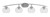 Toltec Lighting - 3724-GP-202 - Four Light Bath Bar - Kurve - Graphite