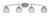 Toltec Lighting - 3724-GP-5110 - Four Light Bath Bar - Kurve - Graphite