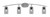 Toltec Lighting - 3724-GP-542 - Four Light Bath Bar - Kurve - Graphite