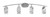 Toltec Lighting - 3724-GP-549 - Four Light Bath Bar - Kurve - Graphite