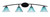 Toltec Lighting - 3724-MB-458 - Four Light Bath Bar - Kurve - Matte Black