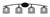 Toltec Lighting - 3724-MB-4612 - Four Light Bath Bar - Kurve - Matte Black