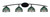 Toltec Lighting - 3724-MB-9925 - Four Light Bath Bar - Kurve - Matte Black