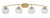 Toltec Lighting - 3724-NAB-4102 - Four Light Bath Bar - Kurve - New Age Brass