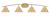 Toltec Lighting - 3724-NAB-421-NAB - Four Light Bath Bar - Kurve - New Age Brass