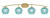 Toltec Lighting - 3724-NAB-4625 - Four Light Bath Bar - Kurve - New Age Brass