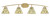 Toltec Lighting - 3724-NAB-9115 - Four Light Bath Bar - Kurve - New Age Brass