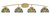 Toltec Lighting - 3724-NAB-9905 - Four Light Bath Bar - Kurve - New Age Brass