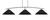 Toltec Lighting - 3733-GP-4019 - Three Light Bar - Kurve - Graphite