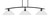 Toltec Lighting - 3733-MB-308 - Three Light Bar - Kurve - Matte Black